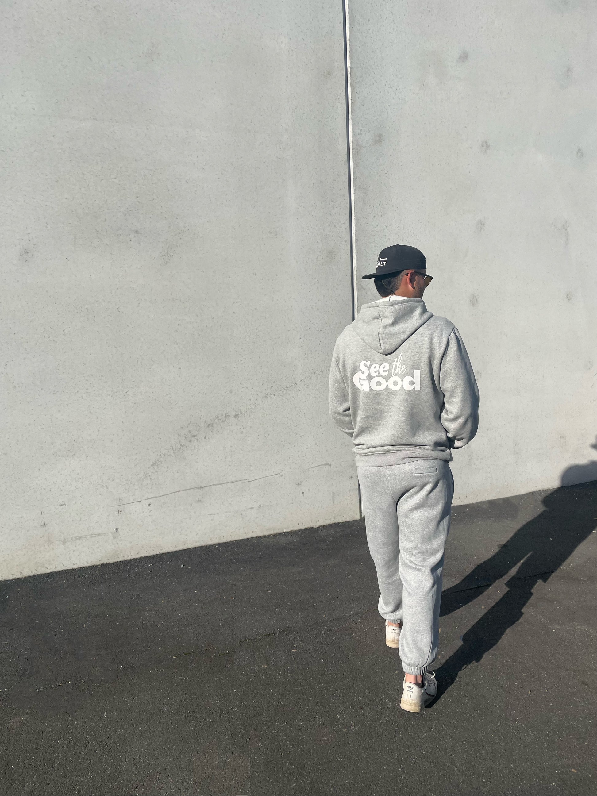 tsw leisure club - SEE THE GOOD trackpants earl grey
