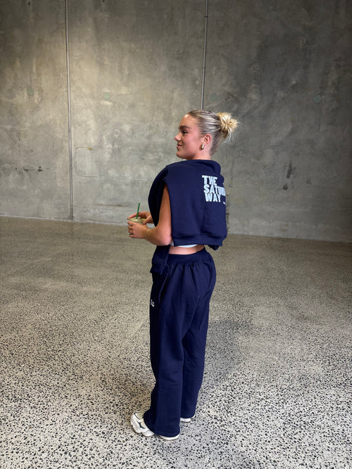 STAR COLLECTION - TRACK PANT NAVY