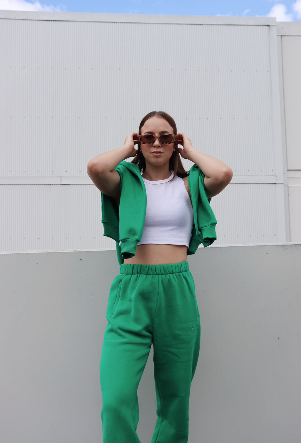 tsw leisure club - here for the green trackpant
